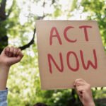 young activist taking action